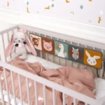 Carte senzorială pliabilă din bumbac organic - Country animals , ROOMMATE - imagine 2