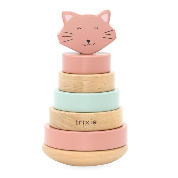 Jucărie de stivuit din lemn - Mrs. Cat, TRIXIE