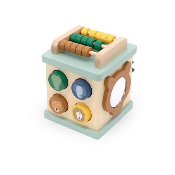 Jucărie din lemn - Cub de activități, dimensiune mică, TRIXIE