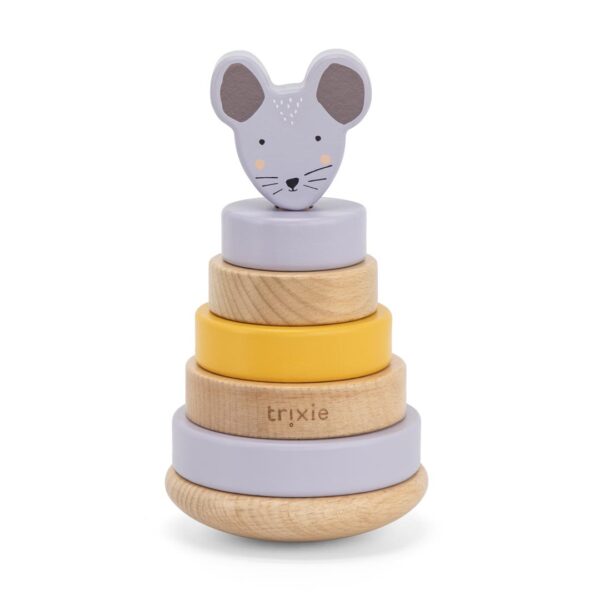 Jucărie de stivuit din lemn - Mrs. Mouse, TRIXIE