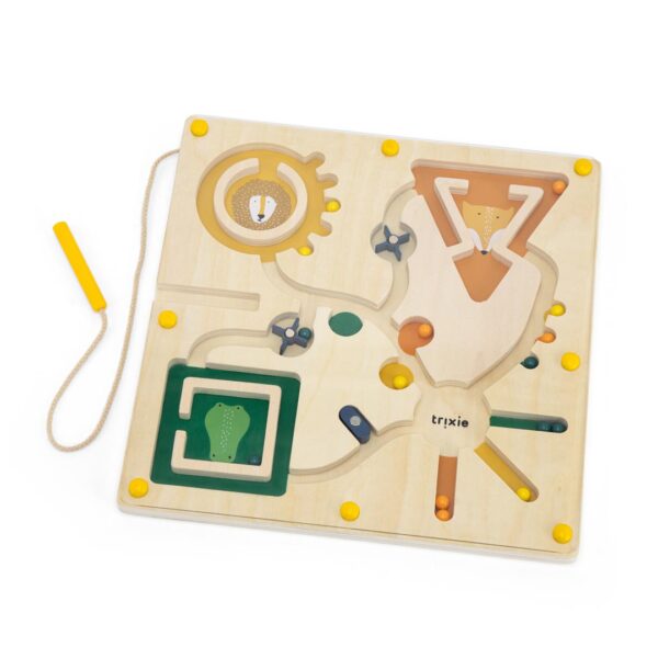 Jucărie interactivă – Labirint magnetic din lemn, TRIXIE