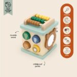 Jucărie din lemn - Cub de activități, dimensiune mică, TRIXIE - imagine 7