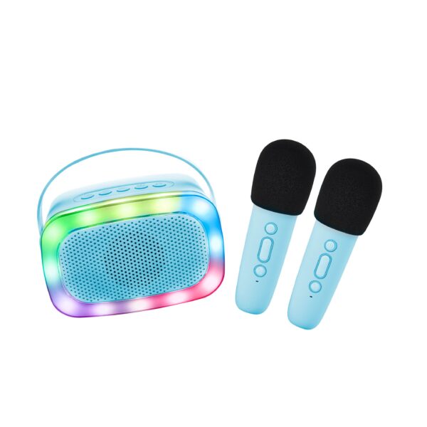 Set Karaoke pentru petreceri cu Bluetooth, boxă și 2 microfoane – Rose, LALARMA