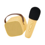 Sistem karaoke cu boxă bluetooth și microfon wireless - Yellow, LALARMA