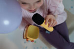 Sistem karaoke cu boxă bluetooth și microfon wireless - Yellow, LALARMA - imagine 6