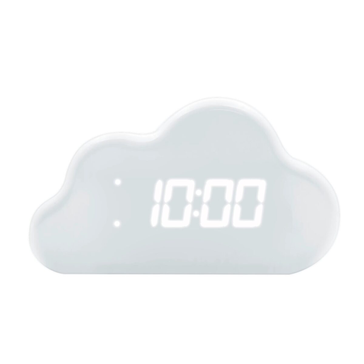 Ceas deșteptător cu afișaj digital, temperatură și lumină ambientală - White, LALARMA - imagine 1
