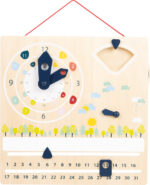 Ceas educațional din lemn cu calendar - Educate, SMALL FOOT - imagine 5