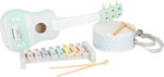 Set 3 instrumente muzicale din lemn, Pastel, SMALL FOOT - imagine 3