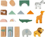 Cuburi din lemn pentru construit - Safari, SMALL FOOT - imagine 2
