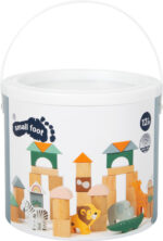 Cuburi din lemn pentru construit - Safari, SMALL FOOT - imagine 5