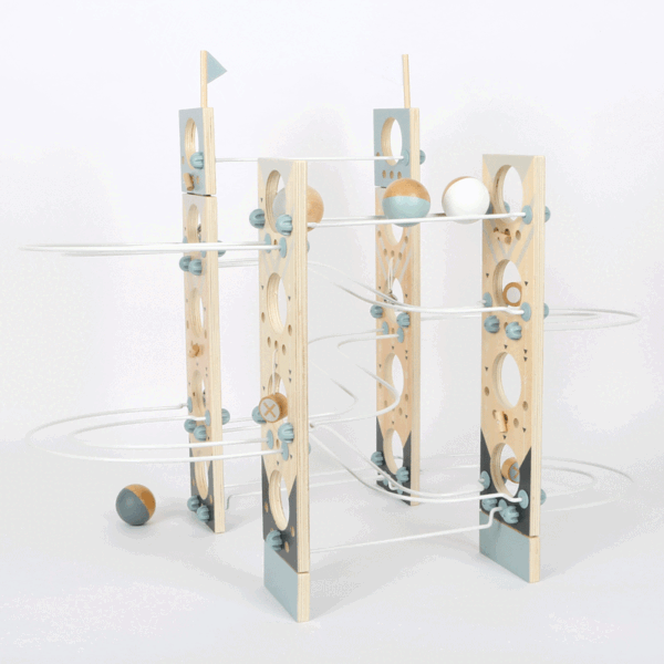 Circuit creativ cu bile - Set modular, SMOLL FOOT