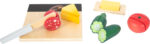 Set alimente pentru prânz din lemn, de tăiat - Fresh, SMALL FOOT - imagine 4