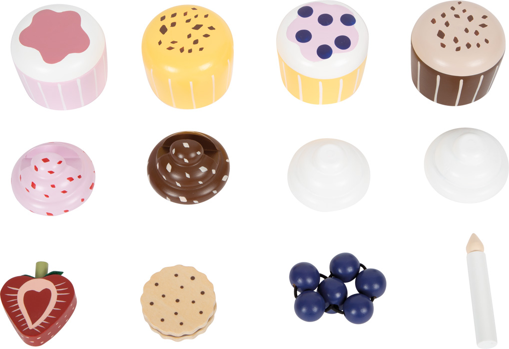 Etajeră din lemn cu accesorii magnetice - Tasty, SMALL FOOT - imagine 9