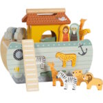 Jucărie interactivă din lemn Arca lui Noe - Sortator forme -Safari, SMALL FOOT