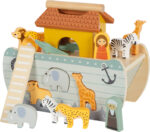 Jucărie interactivă din lemn Arca lui Noe - Sortator forme -Safari, SMALL FOOT - imagine 5