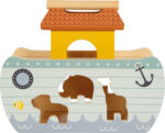 Jucărie interactivă din lemn Arca lui Noe - Sortator forme -Safari, SMALL FOOT - imagine 6