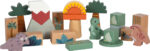Cuburi din lemn pentru construcit - Dino, SMALL FOOT - imagine 5