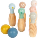 Set de bowling din lemn - Garden Buddies, SMALL FOOT
