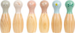 Set de bowling din lemn - Garden Buddies, SMALL FOOT - imagine 5