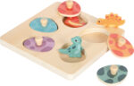 Joc de memorie din lemn FSC, Dino, SMALL FOOT - imagine 5