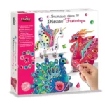 Set creativ – Animale Fantastice 3D decorate cu pietricele strălucitoare, CRÉA LIGN, 5 ani +