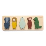 Puzzle din lemn cu animale, TRIXIE