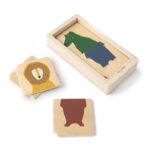 Puzzle educativ din lemn – Animale combinate, TRIXIE