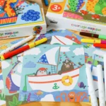 Set artistic - Creează și colorează cu markere magice - Travel, CRÉA LIGN, 3 ani+ - imagine 9