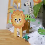 Activitate creativă din hârtie - Taie și Asamblează - Animale din Savana, CRÉA LIGN - imagine 4