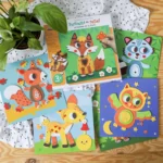 Set creativ – Creează tablouri colorate din spumă - Animale din Pădure, CRÉA LIGN, 3 ani+ - imagine 5