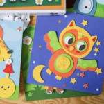 Set creativ – Creează tablouri colorate din spumă - Animale din Pădure, CRÉA LIGN, 3 ani+ - imagine 2