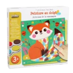 Set creativ - Pictează cu degețelele - Animale din pădure, CRÉA LIGN, 3 ani+