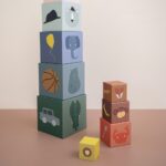 Turn din cuburi - Blocuri de construit pentru copii, TRIXIE - imagine 4