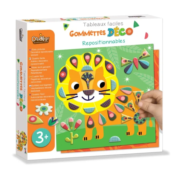 Set creativ cu stickere – În savană, CRÉA LIGN, 3 ani+