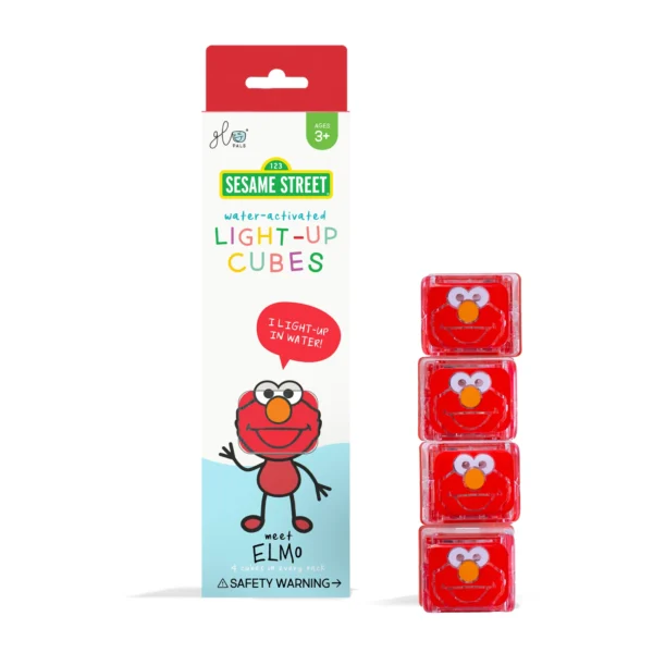 Cuburi luminoase pentru joacă senzorială în apă – Elmo, GLO PALS