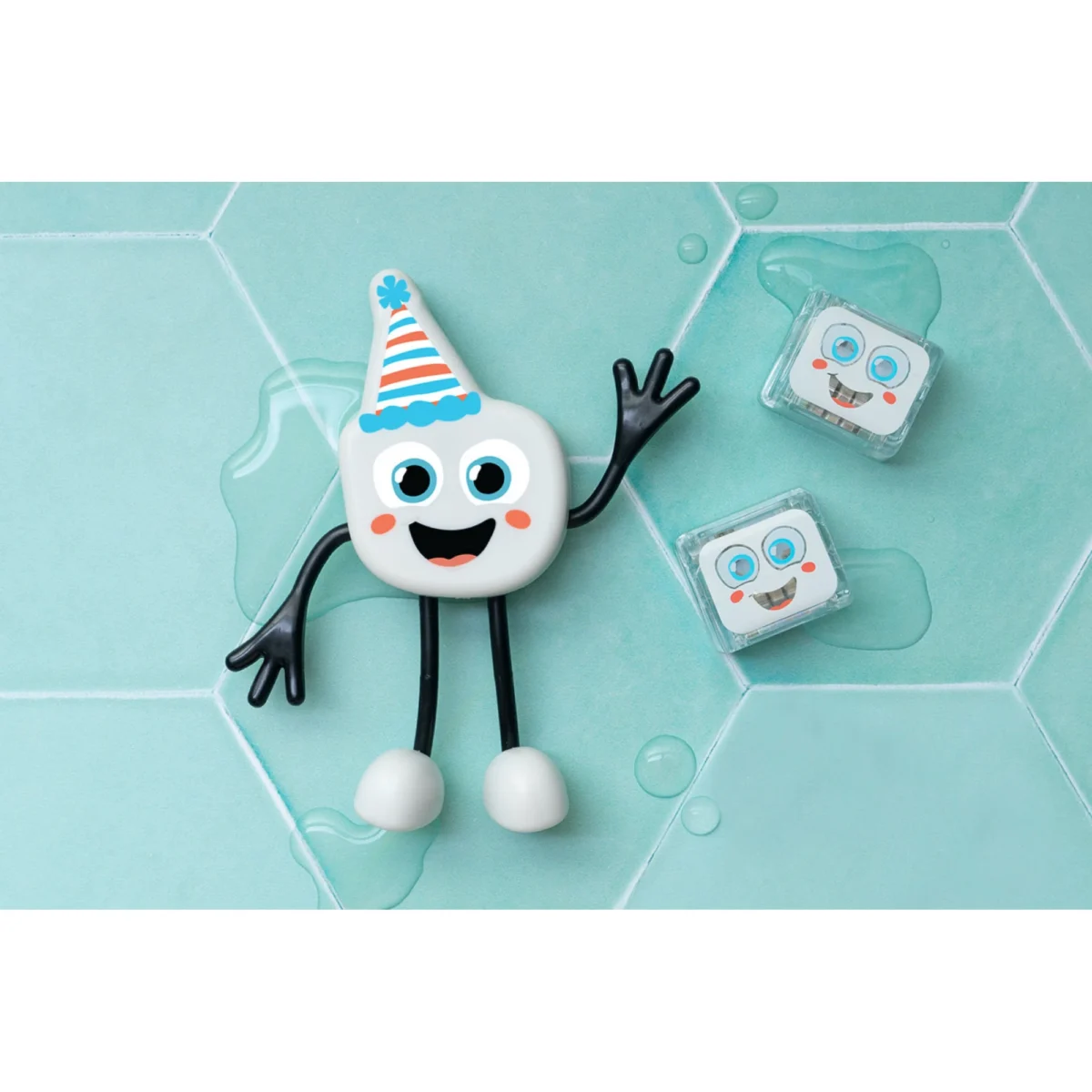 Party Pal: set cu figurină și 2 cuburi luminoase pentru joacă senzorială în apă, GLO PALS - imagine 5