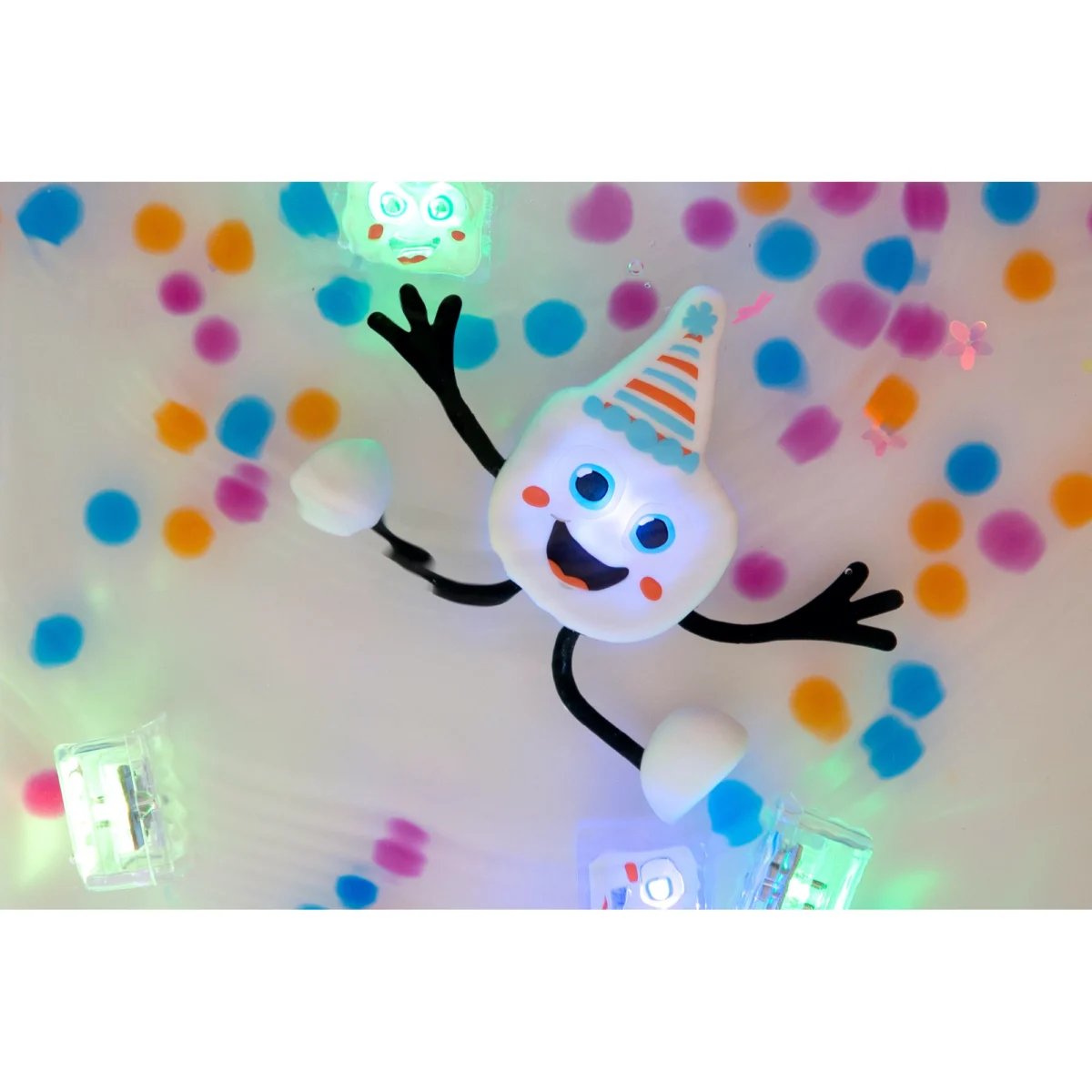 Party Pal: set cu figurină și 2 cuburi luminoase pentru joacă senzorială în apă, GLO PALS - imagine 3