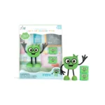 Pippa: set cu figurină și 2 cuburi luminoase pentru joacă senzorială în apă, GLO PALS