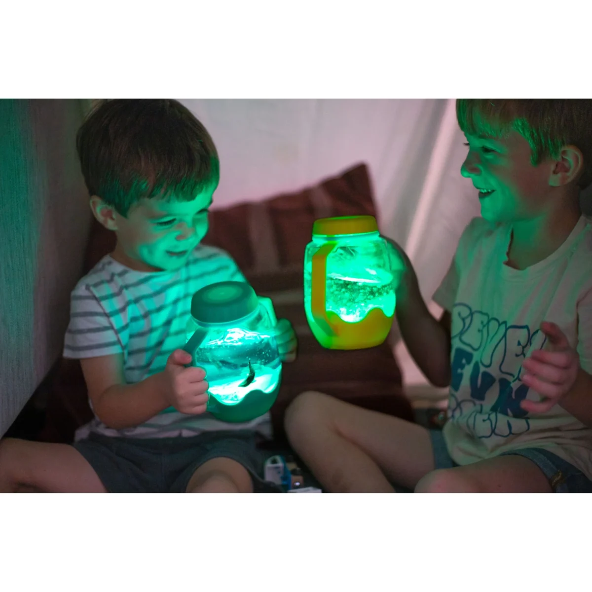 Sticlă senzorială cu efecte luminoase - Lucky Charm, GLO PALS - imagine 2