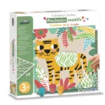 Set de pictură cu ștampile și șabloane – Jungle, CRÉA LIGN, 3 ani+