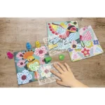 Set de pictură cu ștampile și șabloane – Jungle, CRÉA LIGN, 3 ani+ - imagine 2