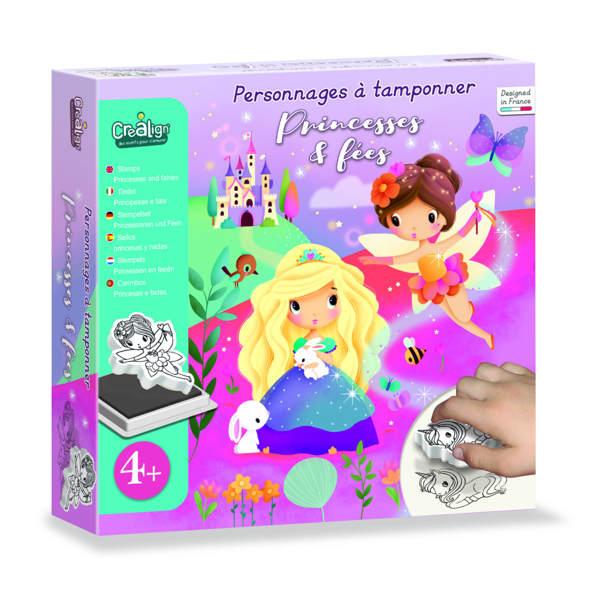 Set 10 ștampile din spumă - Prințese și Zâne, CRÉA LIGN - imagine 1