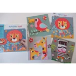 Set creativ – Creează tablouri colorate din spumă - Animale din Savană, CRÉA LIGN, 3 ani+ - imagine 5