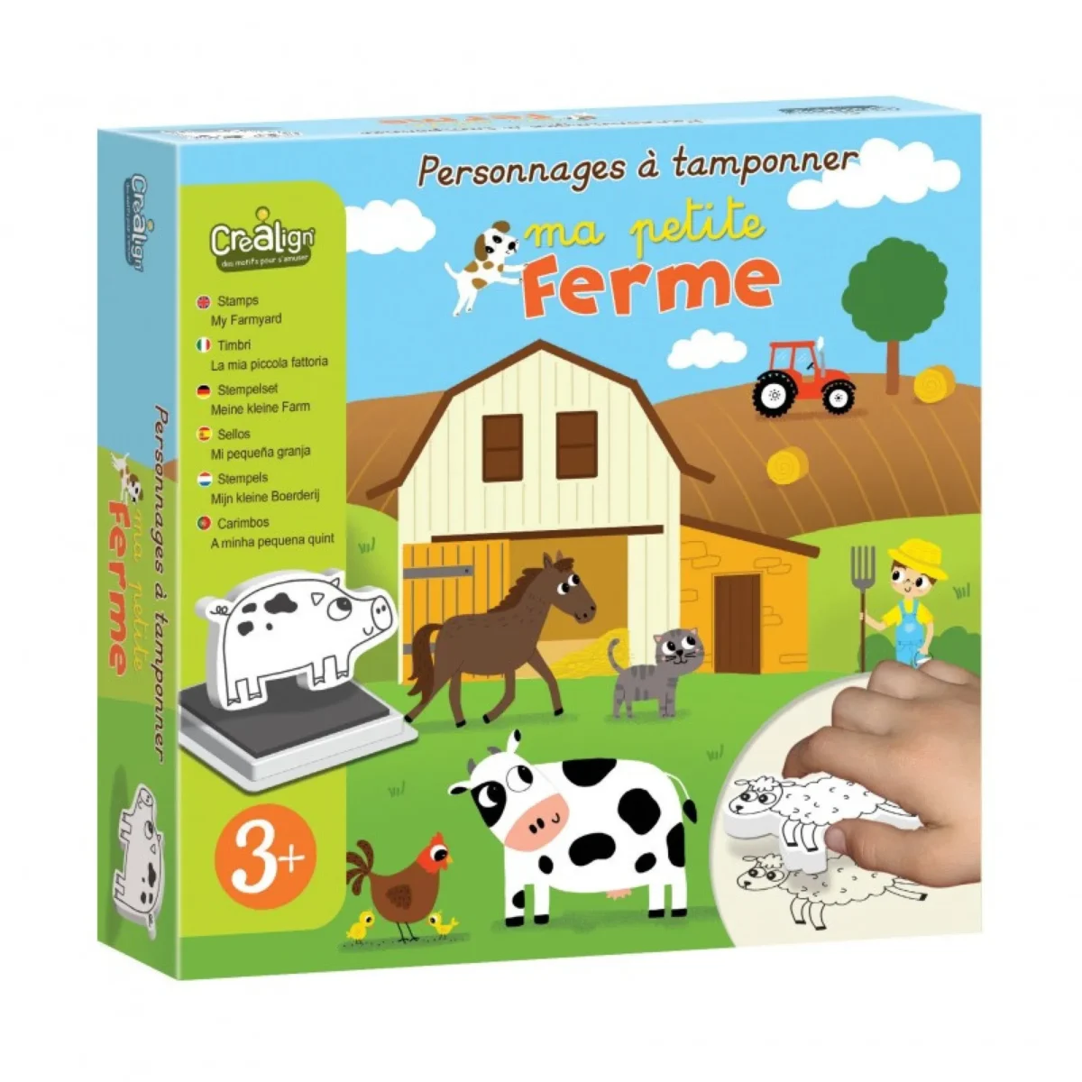 Set 10 ștampile din spumă - Ferma, CRÉA LIGN - imagine 1