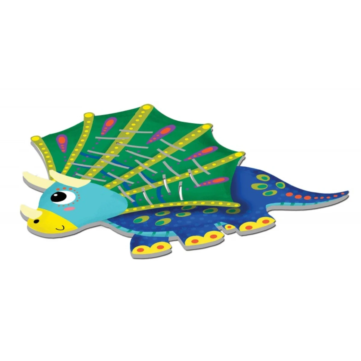 Set creativ - Creează și decorează dinozauri cu solzi strălucitori, CRÉA LIGN, 3 ani + - imagine 4