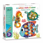 Set creativ – Decorează viețuitoare marine cu solzi colorați, CRÉA LIGN, 3 ani+