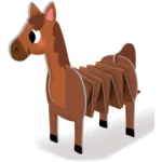 Activitate creativă din hârtie - Taie și Asamblează - Animale de la Fermă, CRÉA LIGN - imagine 3